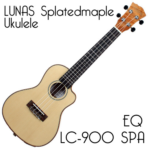 루나스 콘서트 우쿨렐레 LC-900 EQ Spalted Maple