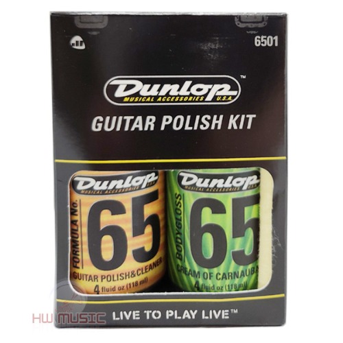 Dunlop 기타폴리쉬 바디왁스 크리너 클리너 세트 6501