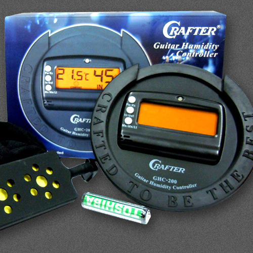 Crafter GHC-200 통기타 전자식 온, 습도 관리 뎀피트 댐핏(기타 가습기)   